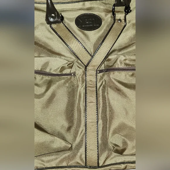 YSL Garment Bag In Army Green & Brown - Picture 9 of 17